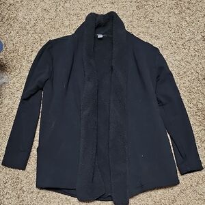 Eddie Bauer Women's Black Sherpa Top